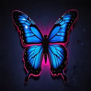 neon butterfly wallpaper