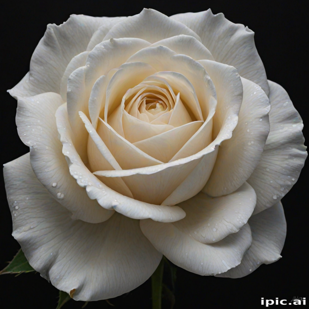 white rose on black