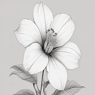 flower line art