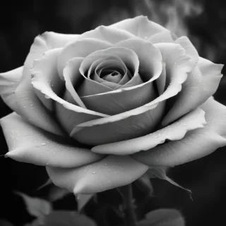 black and white rose background