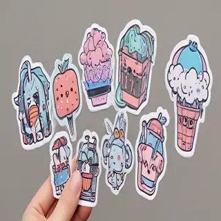 transparent aesthetic stickers
