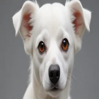 white dog