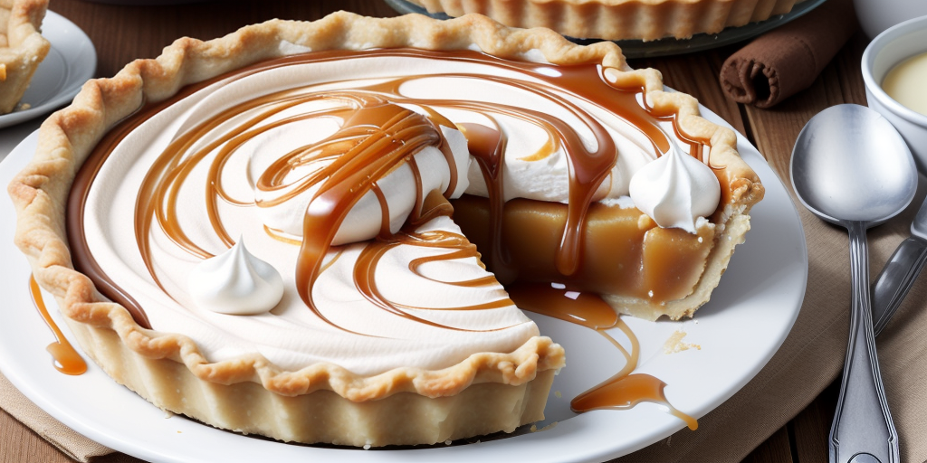 caramel pie with sweet condensed milk