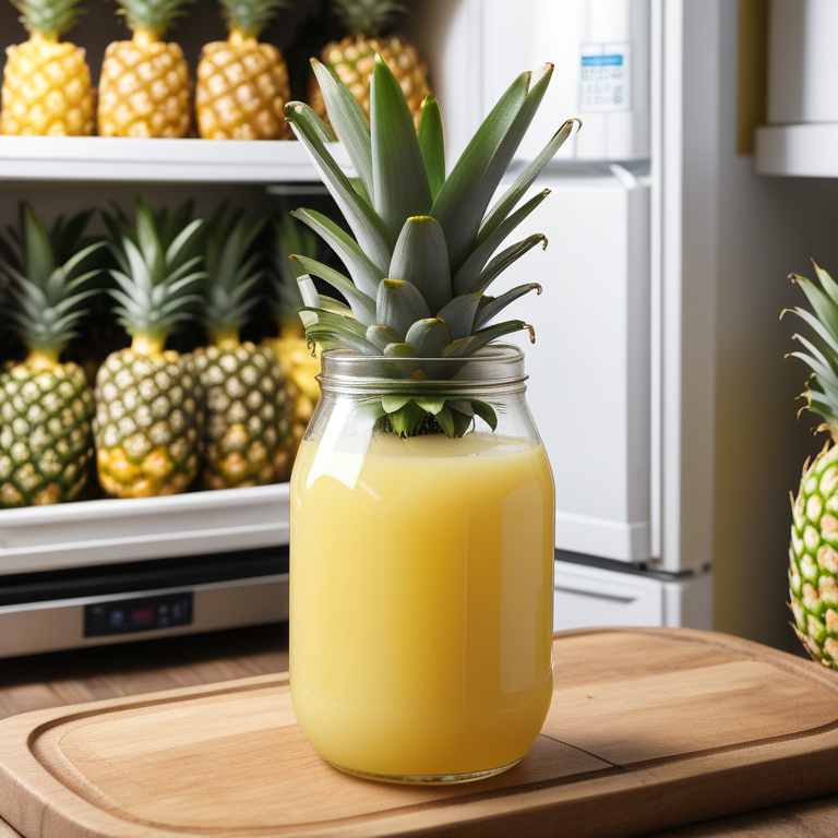 how long is pineapple juice good in the fridge