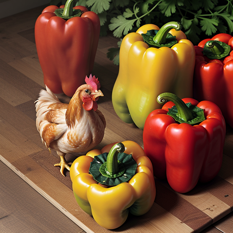can chickens have bell peppers