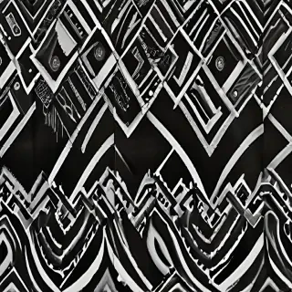 black with white pattern
