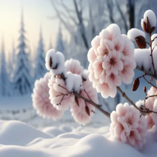 winter flower wallpaper background