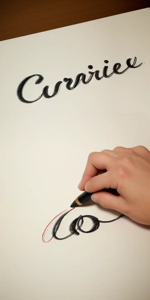 kevin in cursive