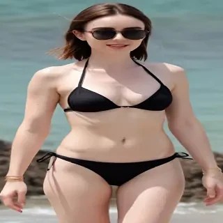 Lily Collins in bikini