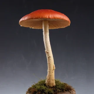 thin stemmed mushroom
