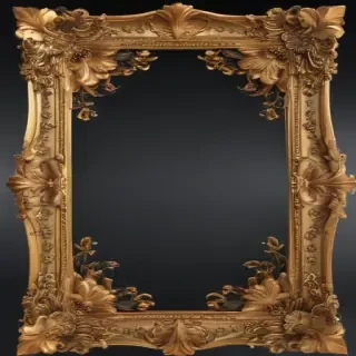 frame with flowers