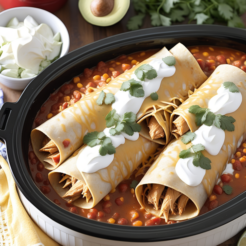 chicken enchiladas in crock pot recipe
