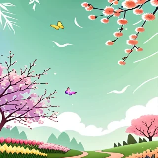 aesthetic spring backgrounds