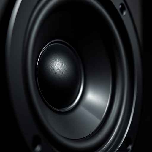 high-resolution image of a speaker with a glossy finish, focus on details and texture, shallow depth of field, ISO 100, aperture f/2.8, shutter speed 1/60s, taken with a DSLR camera from a close-up angle, studio lighting to enhance shadows and highlights