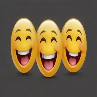 transparent laughing emoji