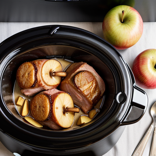 slow cooker apples and pork chops