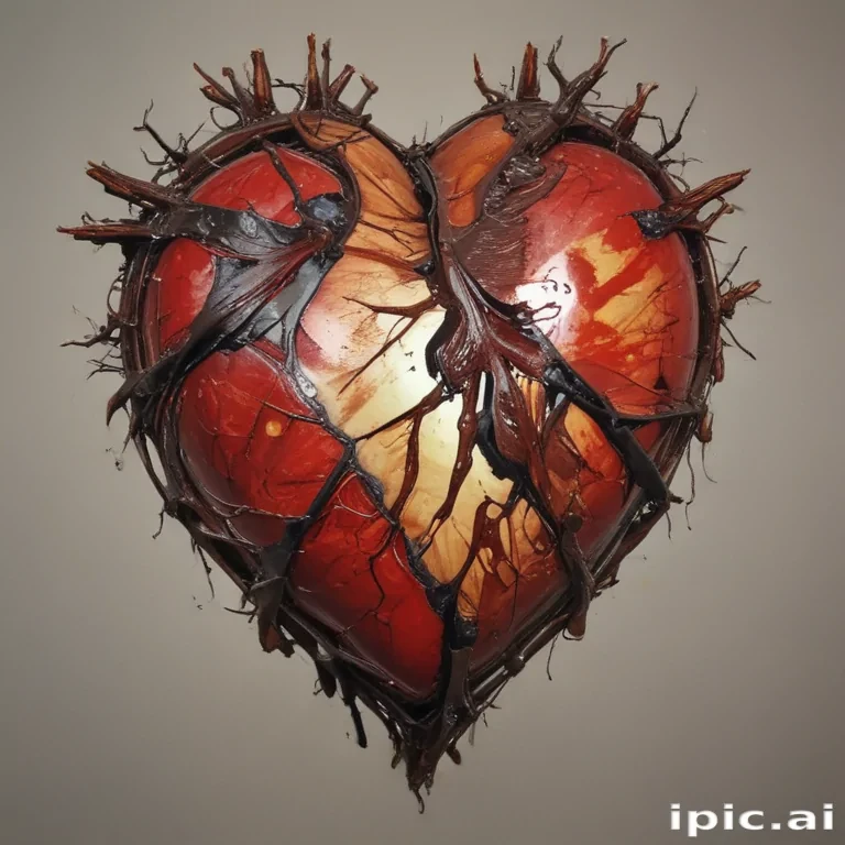 broken heart aesthetic
