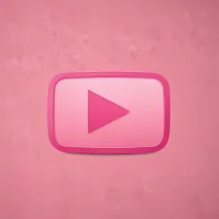 pink youtube logo