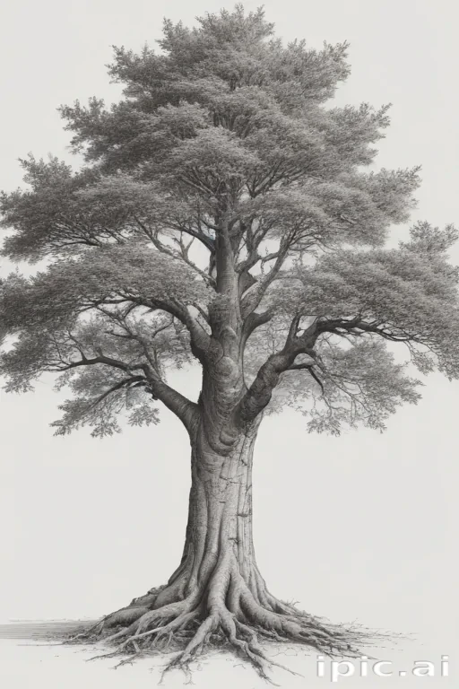 tree drawing png