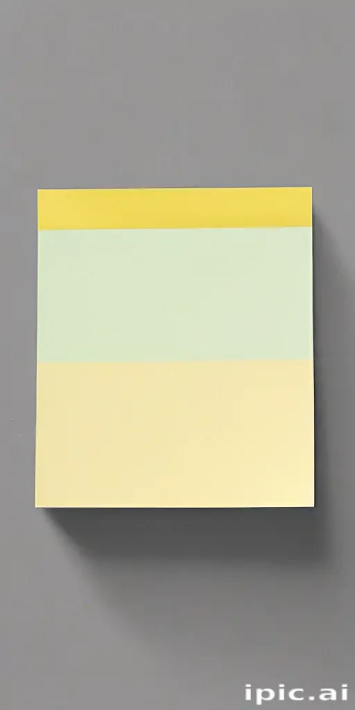 sticky note with transparent background