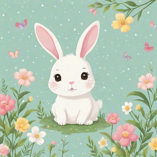 cute bunny background