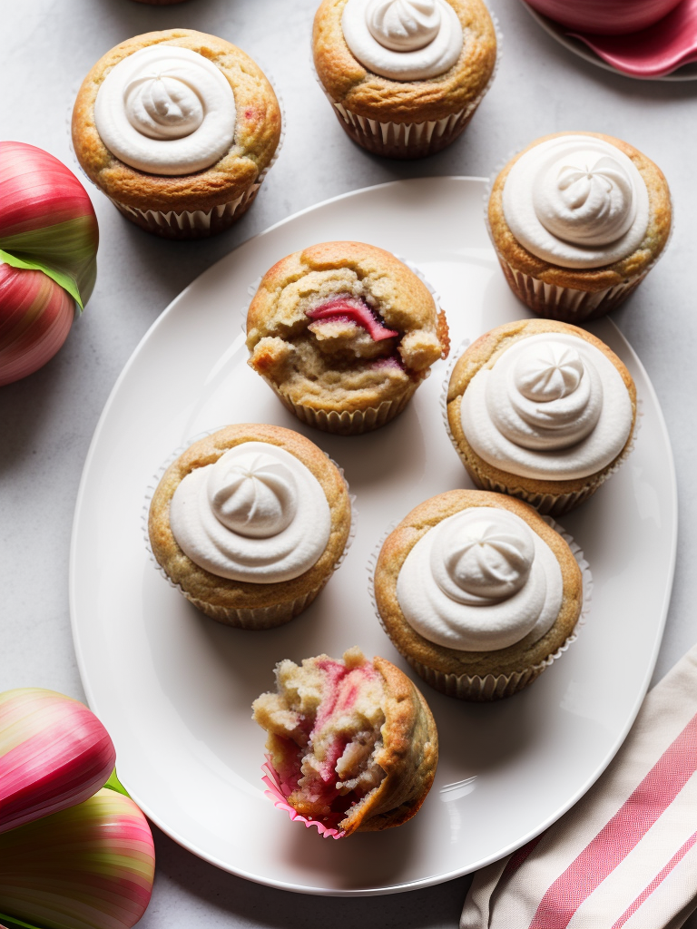 rhubarb muffins with sour cream