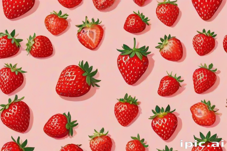 strawberry background aesthetic