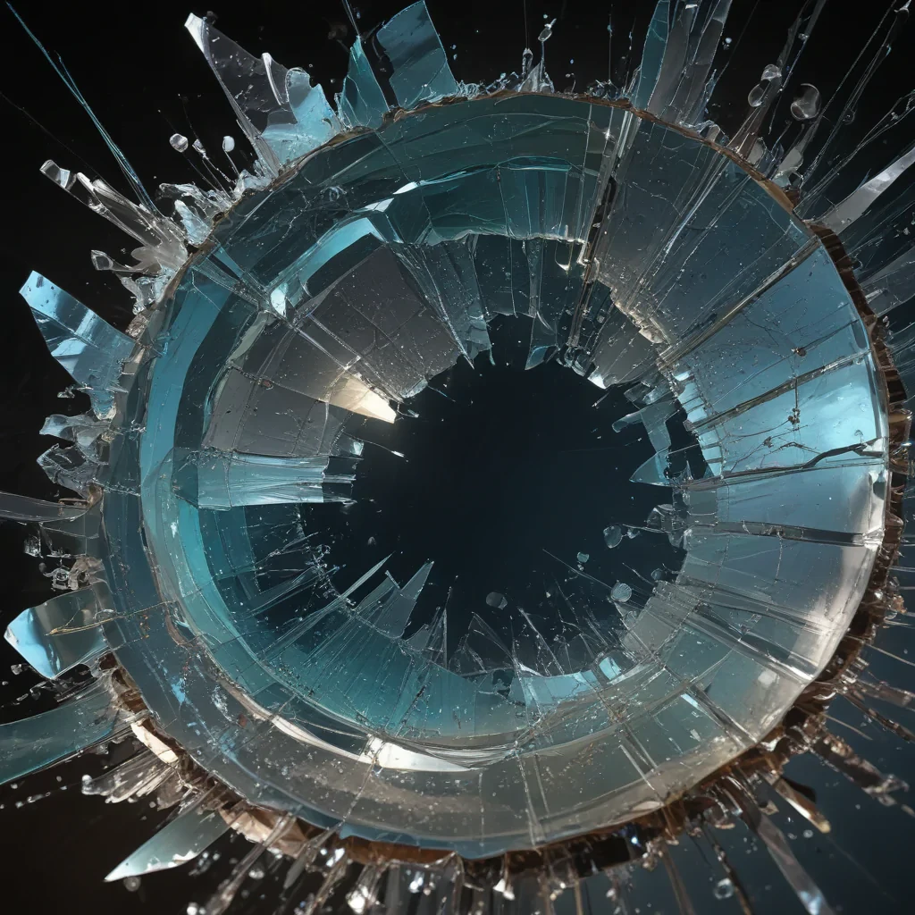 broken glass overlay