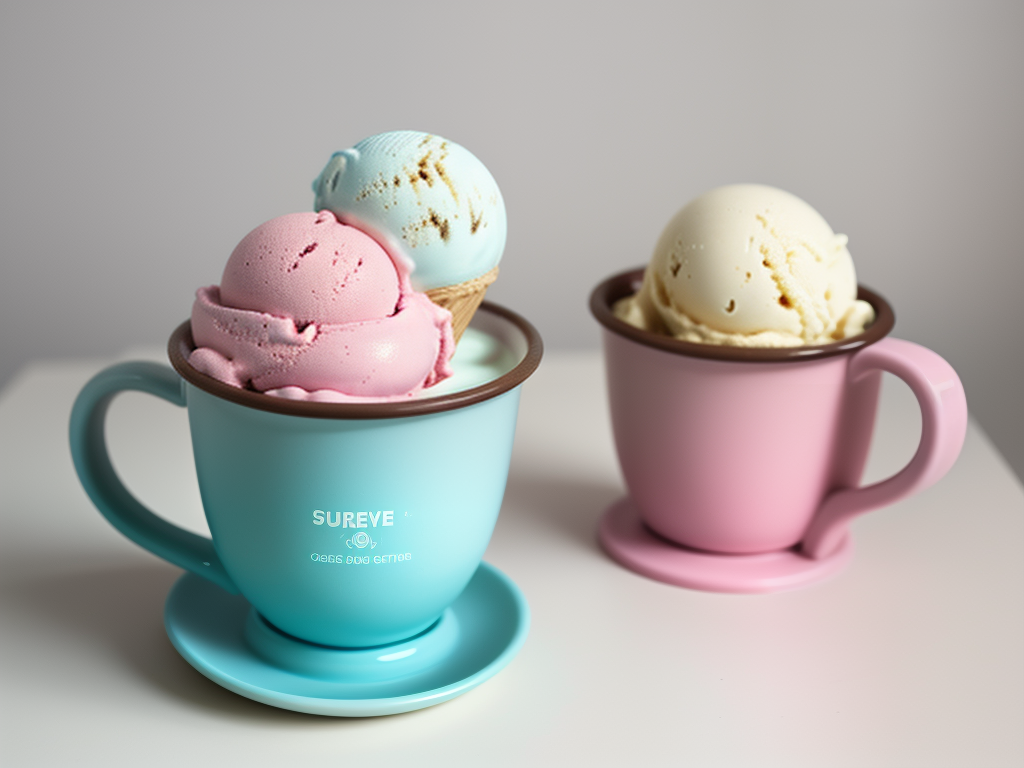 ice cream in a mug