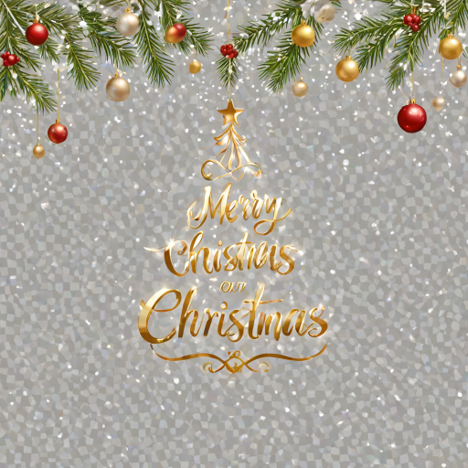 transparent merry christmas
