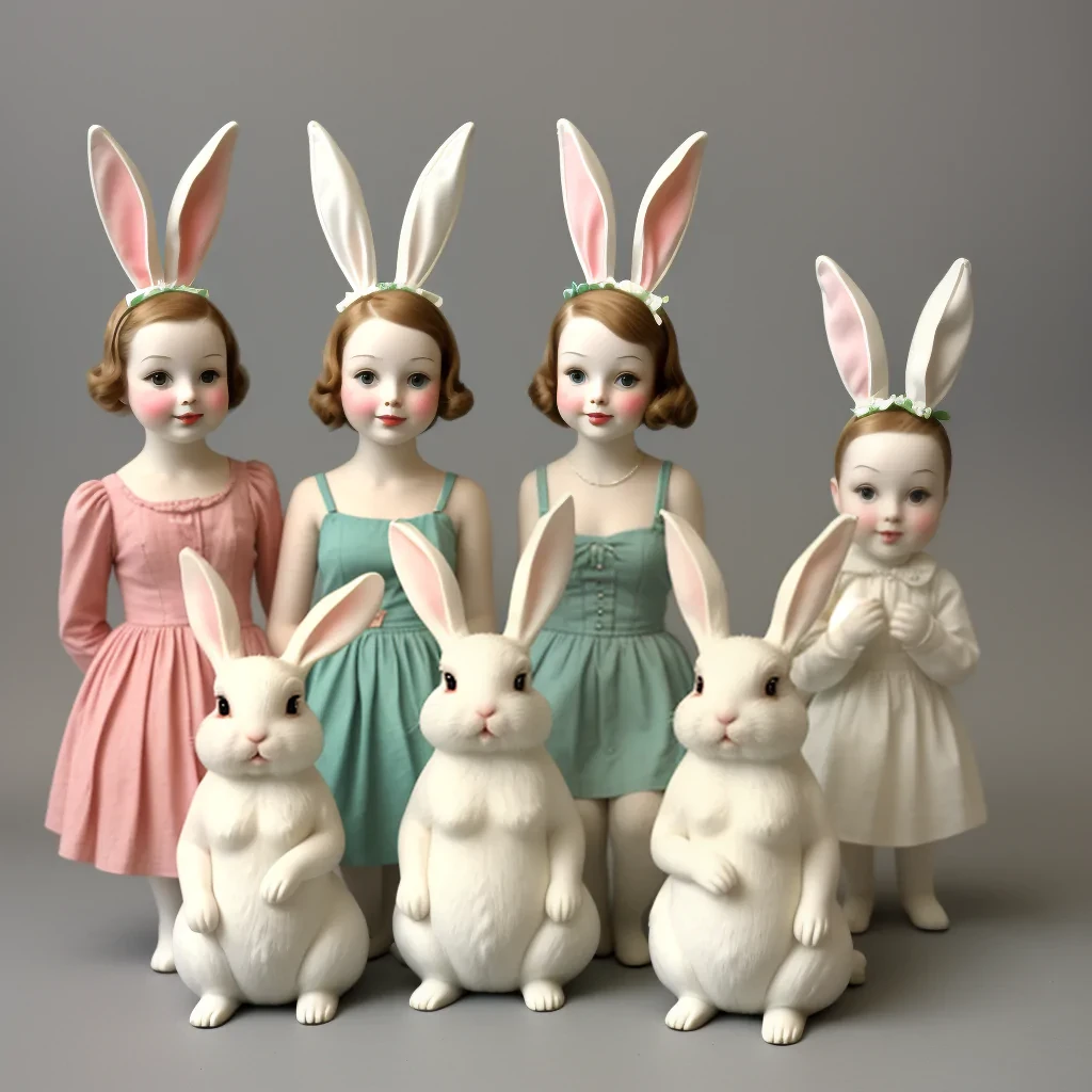 vintage bunnies