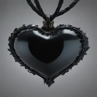 black heart transparent
