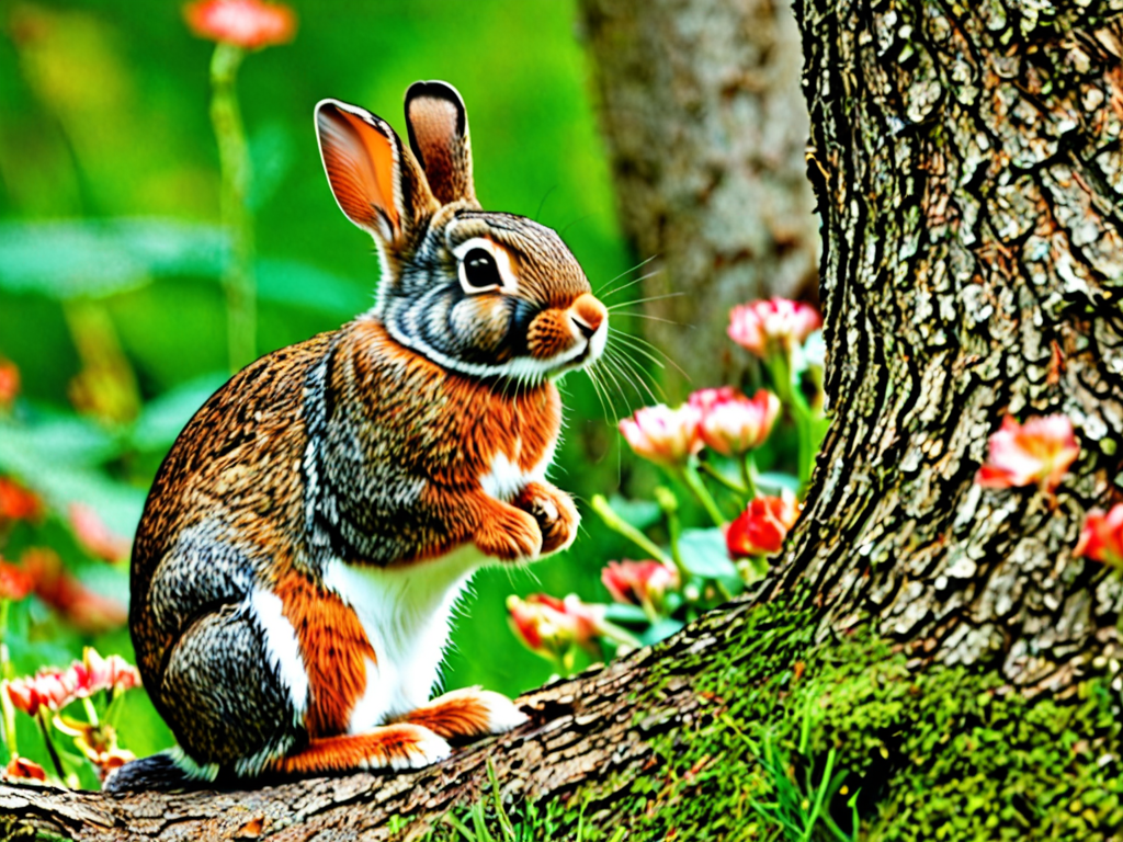 a rabbit talks squirrels