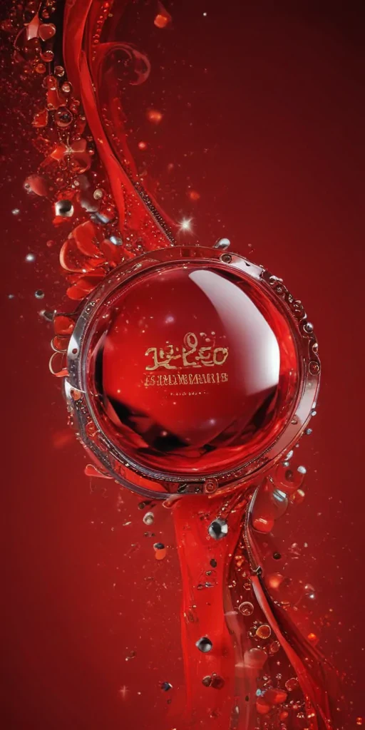 sparkly red background