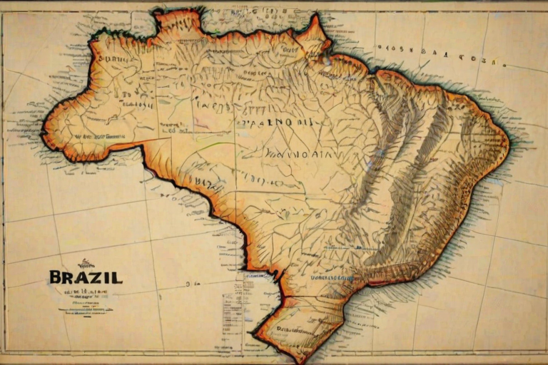 map of brazil