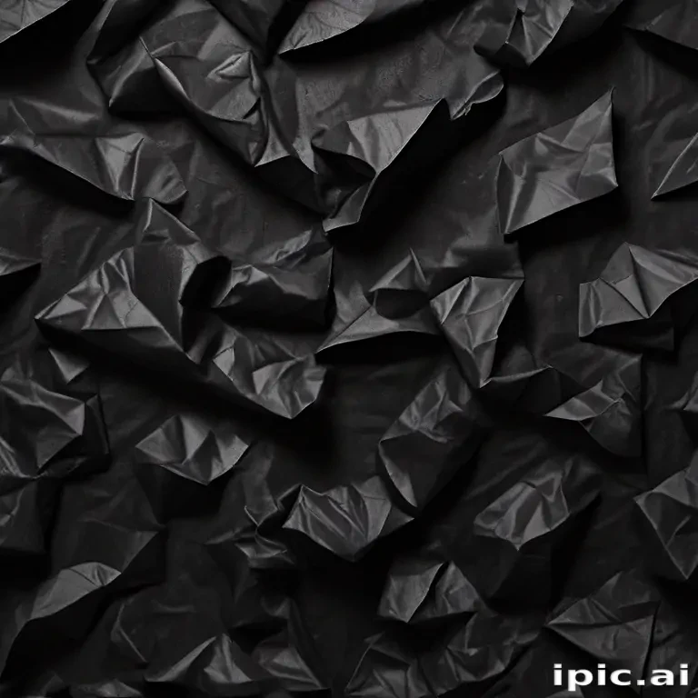crumpled black paper