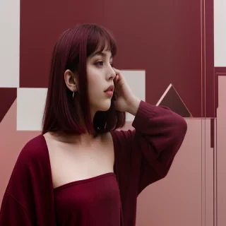 maroon aesthetic