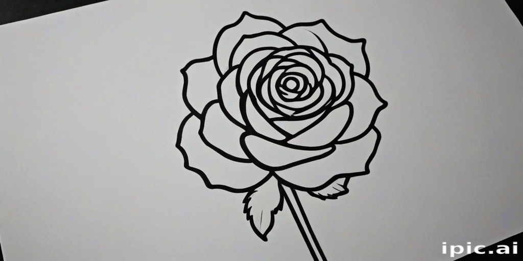 rose outline