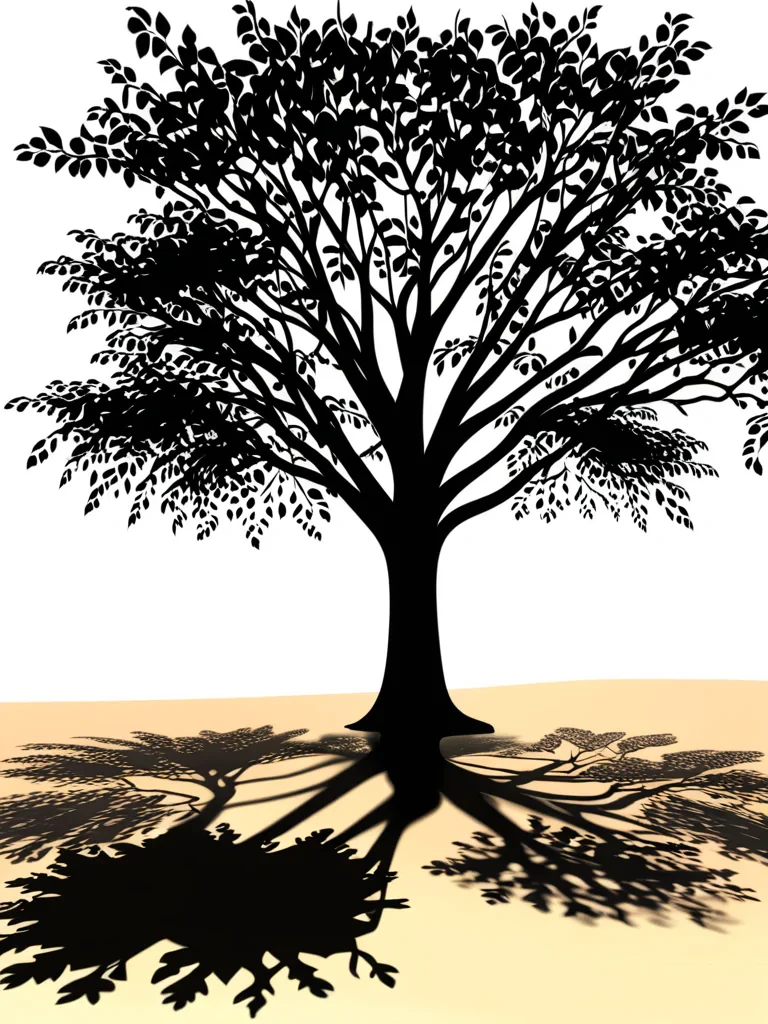 tree shadow png