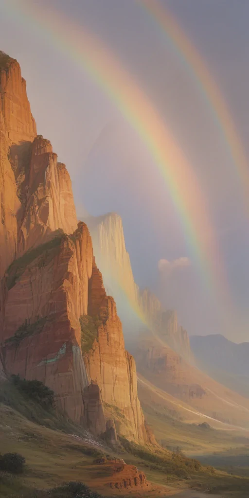 pastel rainbow