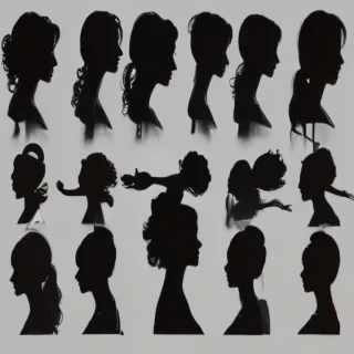 woman silhouette png
