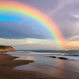 pastel rainbow