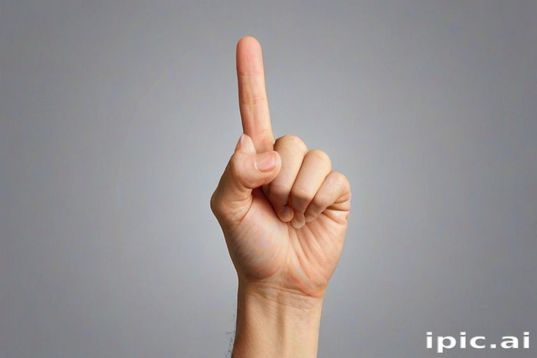 middle finger background