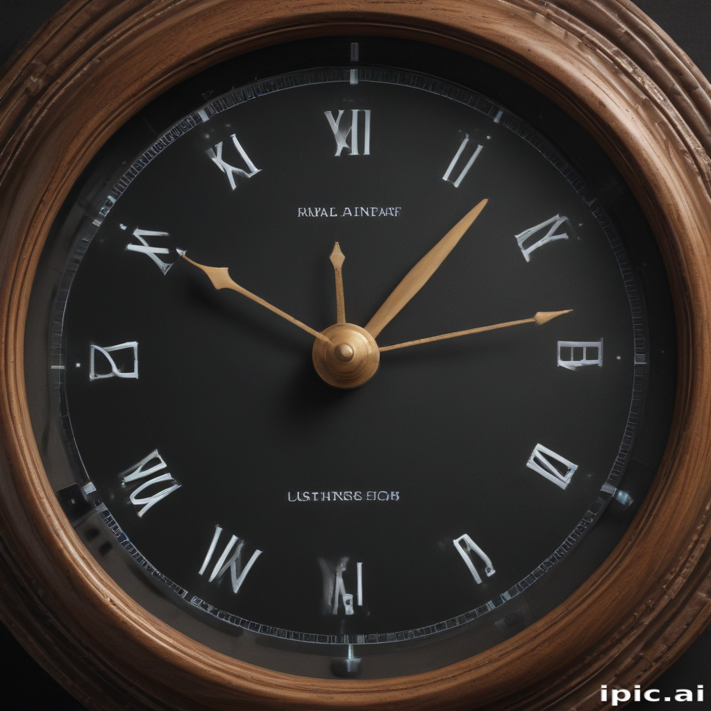 Elegant Wall Clock Featuring Roman Numerals and Classic Wooden Frame Design