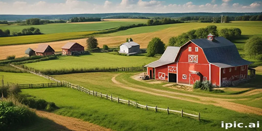 background of a farm