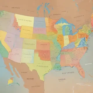 map united states