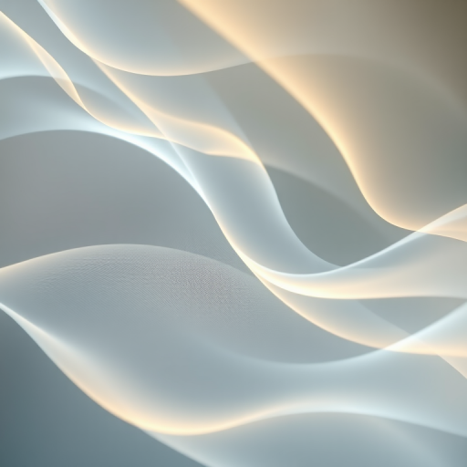 capture an abstract image of flowing light patterns with soft gradients using a high-resolution DSLR camera, 50mm lens, aperture f/1.8, shutter speed 1/200s, ISO 100, in a studio setting with diffused natural light to enhance smoothness and detail