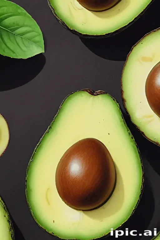 avocado drawing