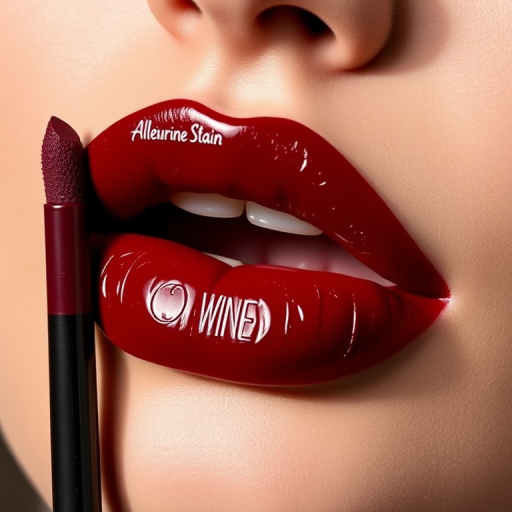Alluring Wine Stain lip style offering a deep burgundy hue, staining effect, and long-lasting wear, ideal for achieving a sultry and sophisticated appearance