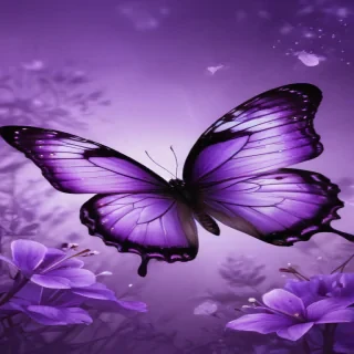 purple wallpapers butterfly